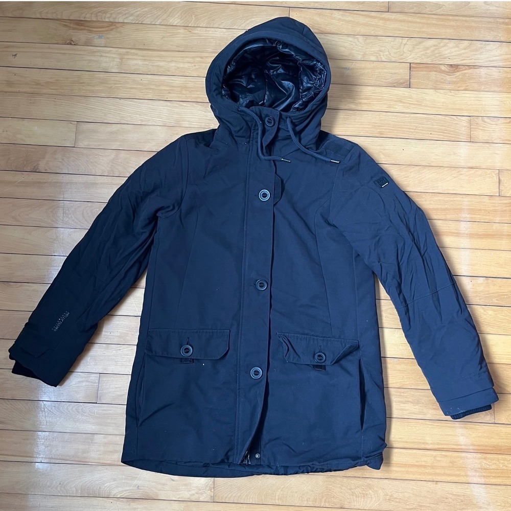 Helly Hansen Helly Tech Protection Parka Jacket Medium Black Hooded Insulated